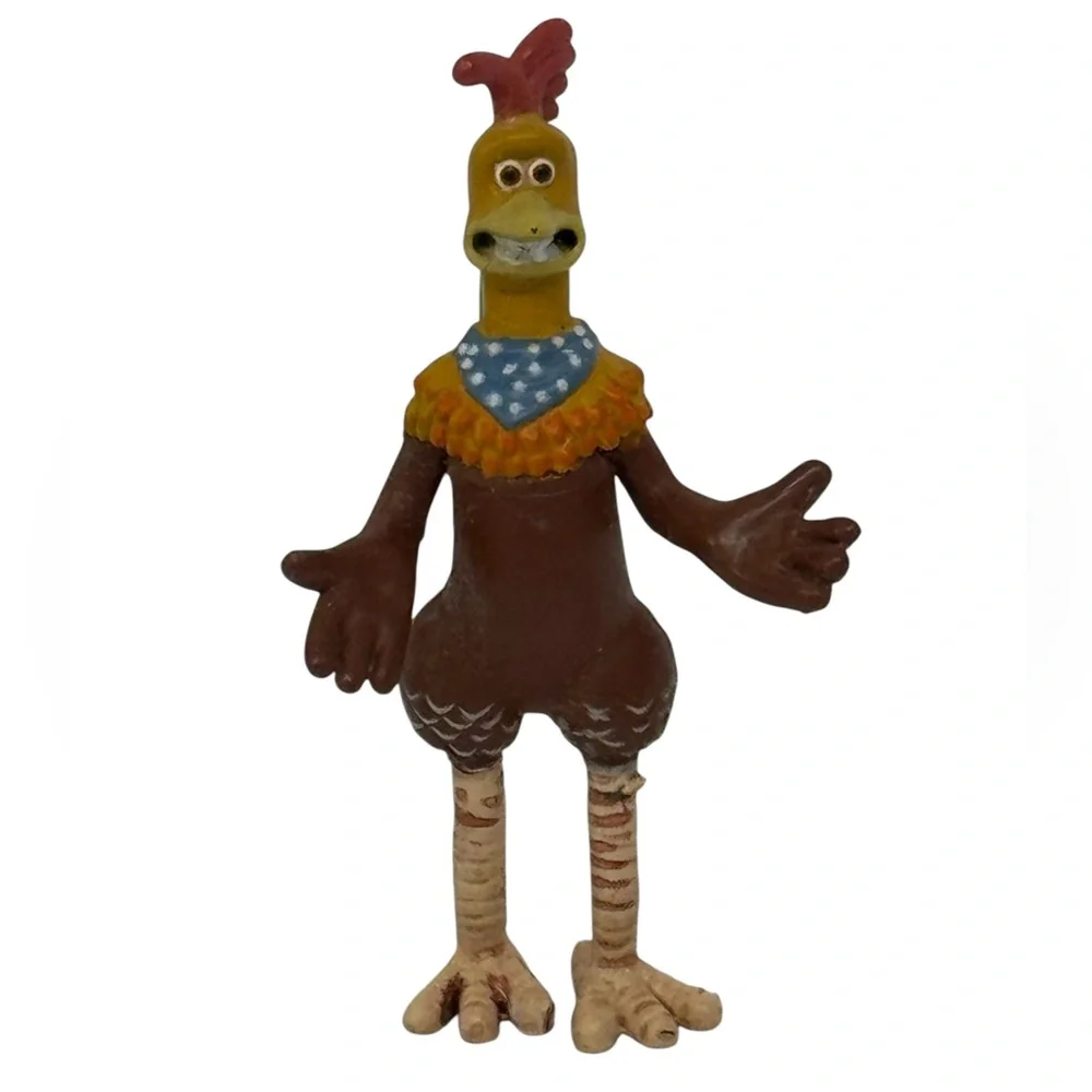 Vintage 2000 Playmates Chicken Run Ginger Mr Tweedy Guard Dog Mini Figures
